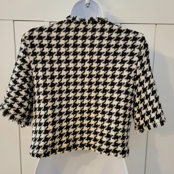 Tweed mango top. 3/4 sleeves - Picture 2 of 3